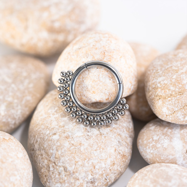 Кольцо-кликер Double Crown 1.2 мм (16 G)