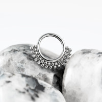 Кольцо-кликер Double Crown 1.2 мм (16 G)