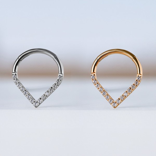 Кольцо-кликер Flat Drop 1.2 мм (16 G)