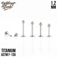 Лабрет для пирсинга 1.2 мм (16 G) Лабрет для пирсинга 1.2 мм (16 G)