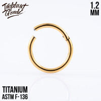 Кольцо-кликер Gold 1.2 мм (16 G)
