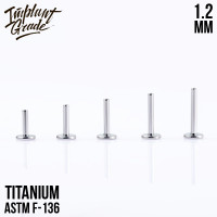 Ножка лабрета для пирсинга 1.2 мм (16 G), основа 4 мм Ножка лабрета для пирсинга 1.2 мм (16 G), основа 4 мм