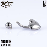 Банан Simple Heart 1.6 мм (14G)