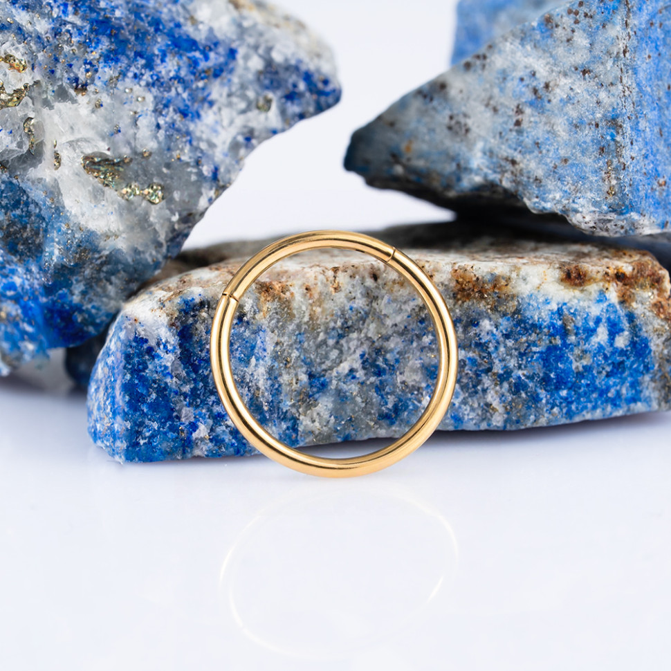 Кольцо-кликер Gold 1 мм (18 G)