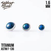 Накрутка с опалом 19 1.6 мм