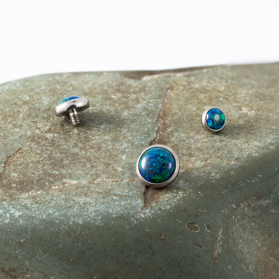 Накрутка с опалом 19 1.6 мм