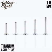 Ножка лабрета для пирсинга 1.6 мм (14 G), основа 4 мм Ножка лабрета для пирсинга 1.6 мм (14 G), основа 4 мм