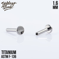 Ножка лабрета для пирсинга 1.6 мм (14 G), основа 4 мм Ножка лабрета для пирсинга 1.6 мм (14 G), основа 4 мм