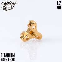 Накрутка Gold Trio Crystal 1.2 мм