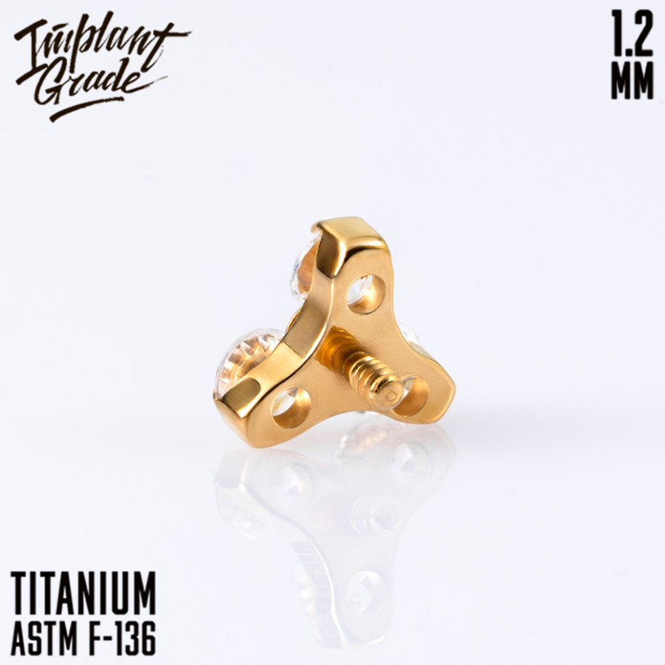 Накрутка Gold Trio Crystal 1.2 мм