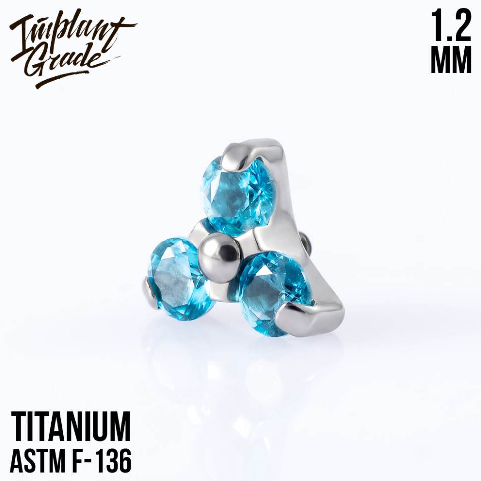 Накрутка Trio Blue Zircon 1.2 мм