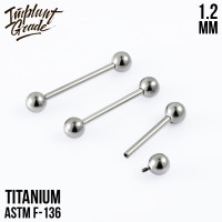 Штанга для пирсинга 1.2 мм (16 G) шар 4 мм