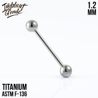 Штанга для пирсинга 1.2 мм (16 G) шар 4 мм