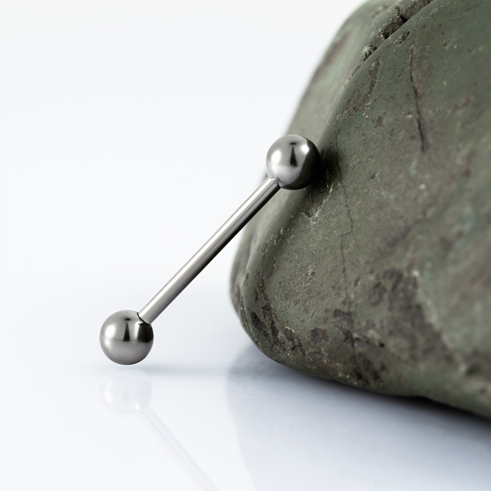 Штанга для пирсинга 1.2 мм (16 G) шар 4 мм