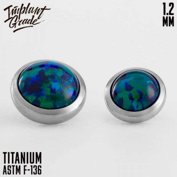 Накрутка с опалом 19 1.2 мм