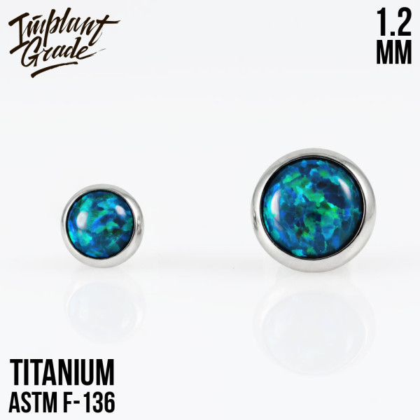 Накрутка с опалом 19 1.2 мм