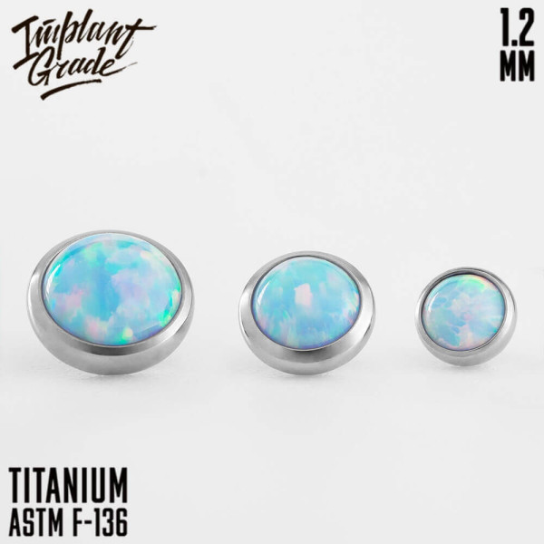 Накрутка с опалом 26 1.2 мм