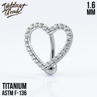 Банан Обратный Heart 1.6 мм (14 G)