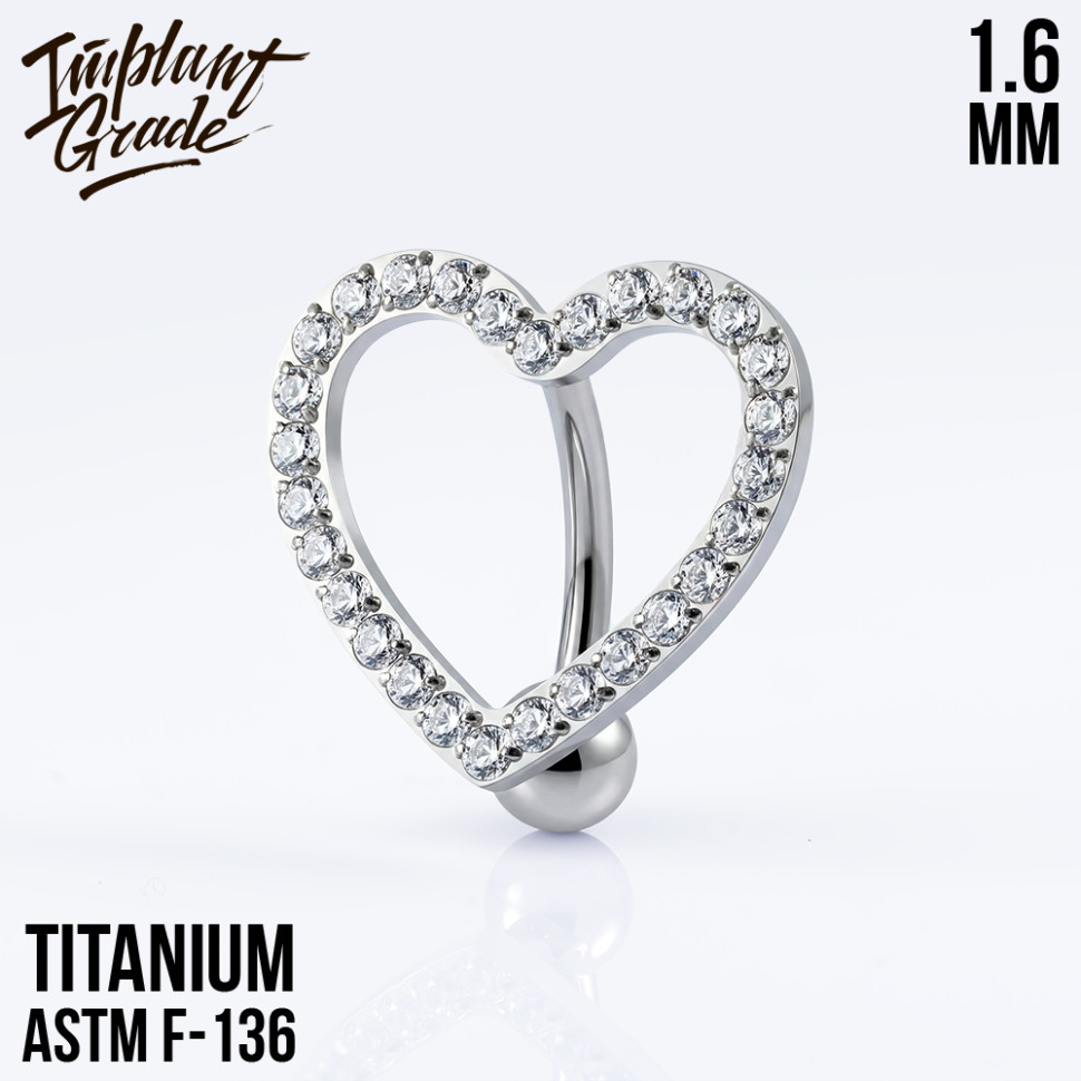 Банан Обратный Heart 1.6 мм (14 G)