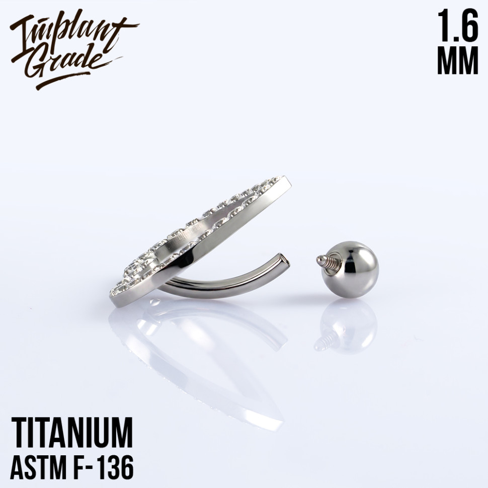 Банан Обратный Heart 1.6 мм (14 G)