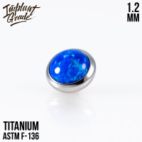 Накрутка с опалом 27 1.2 мм