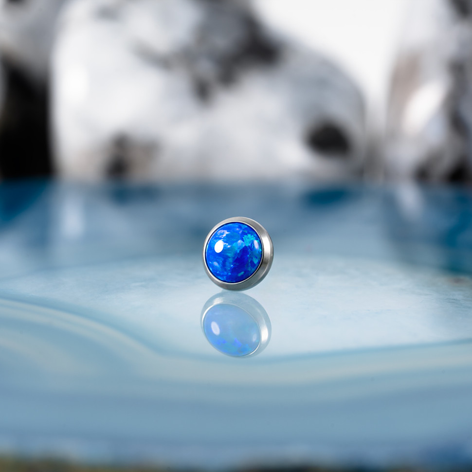 Накрутка с опалом 27 1.2 мм