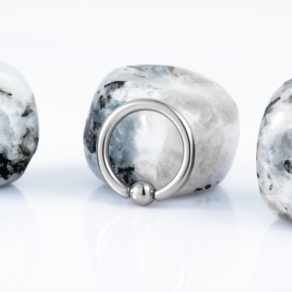 Кольцо с шариком 2 мм (12G)