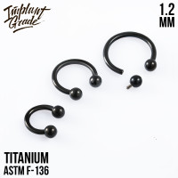 Циркуляр для пирсинга Black 1.2 мм (16 G)