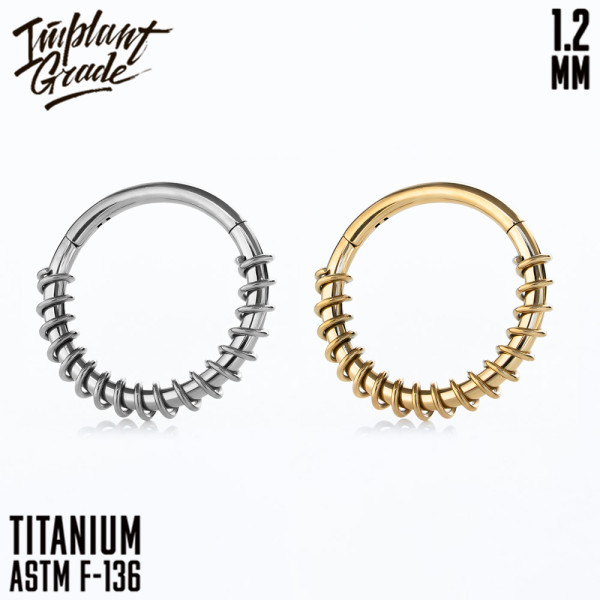 Кольцо-кликер Spiral 1.2 мм (16 G)