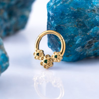 Кольцо-кликер Flower 1.2 мм (16 G) 