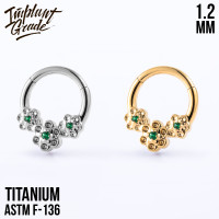 Кольцо-кликер Flower 1.2 мм (16 G) 