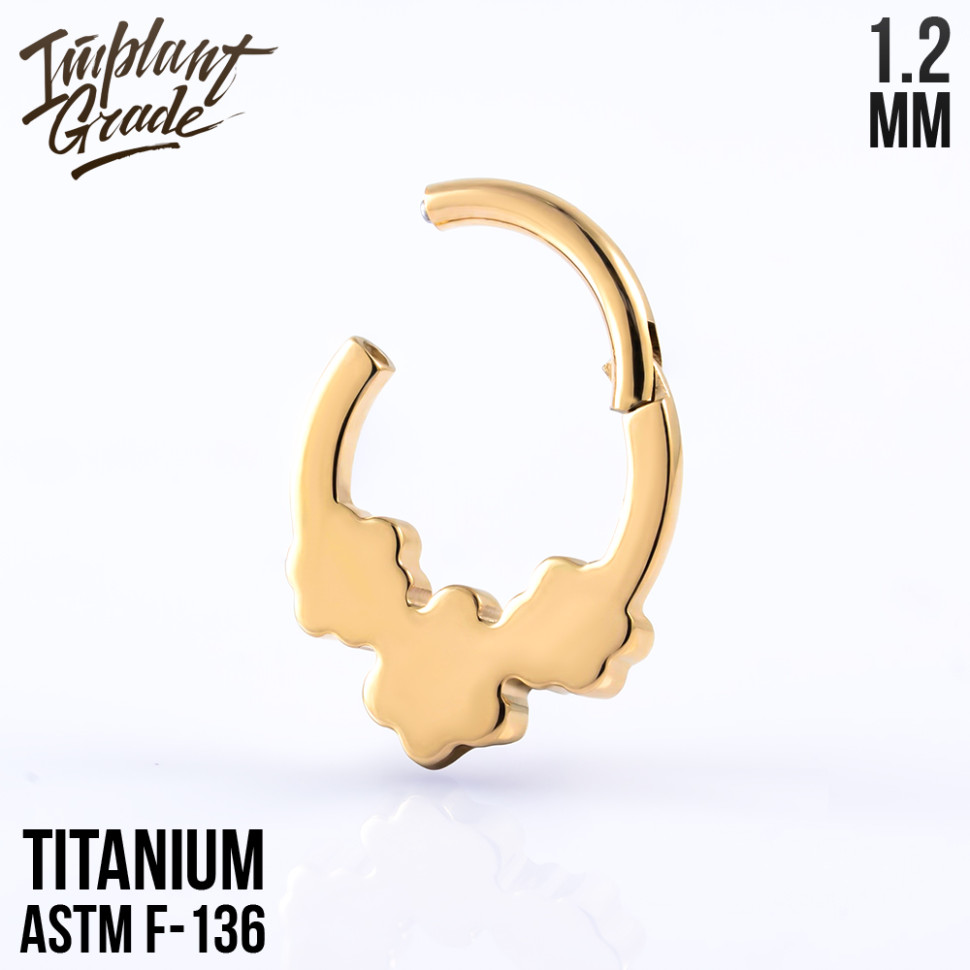 Кольцо-кликер Flower 1.2 мм (16 G) 