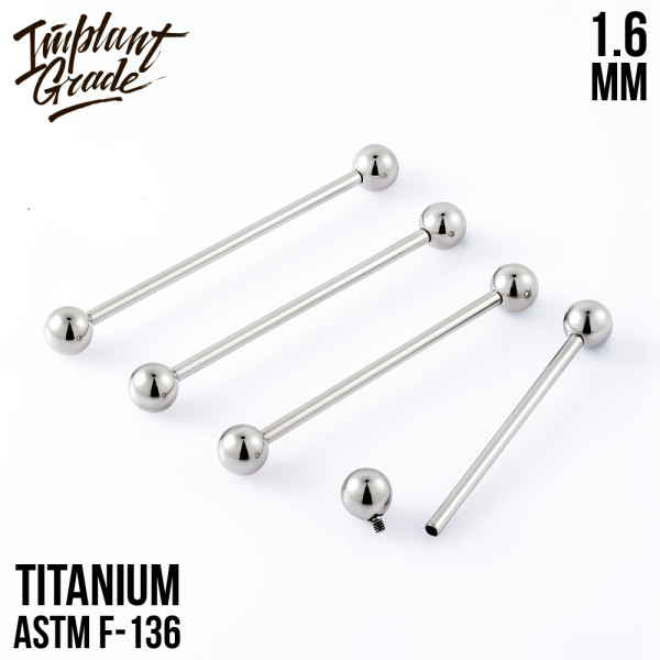 Штанга индастриал 1.6 мм (14 G)