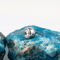 Накрутка шар с фианитом 1.6 мм