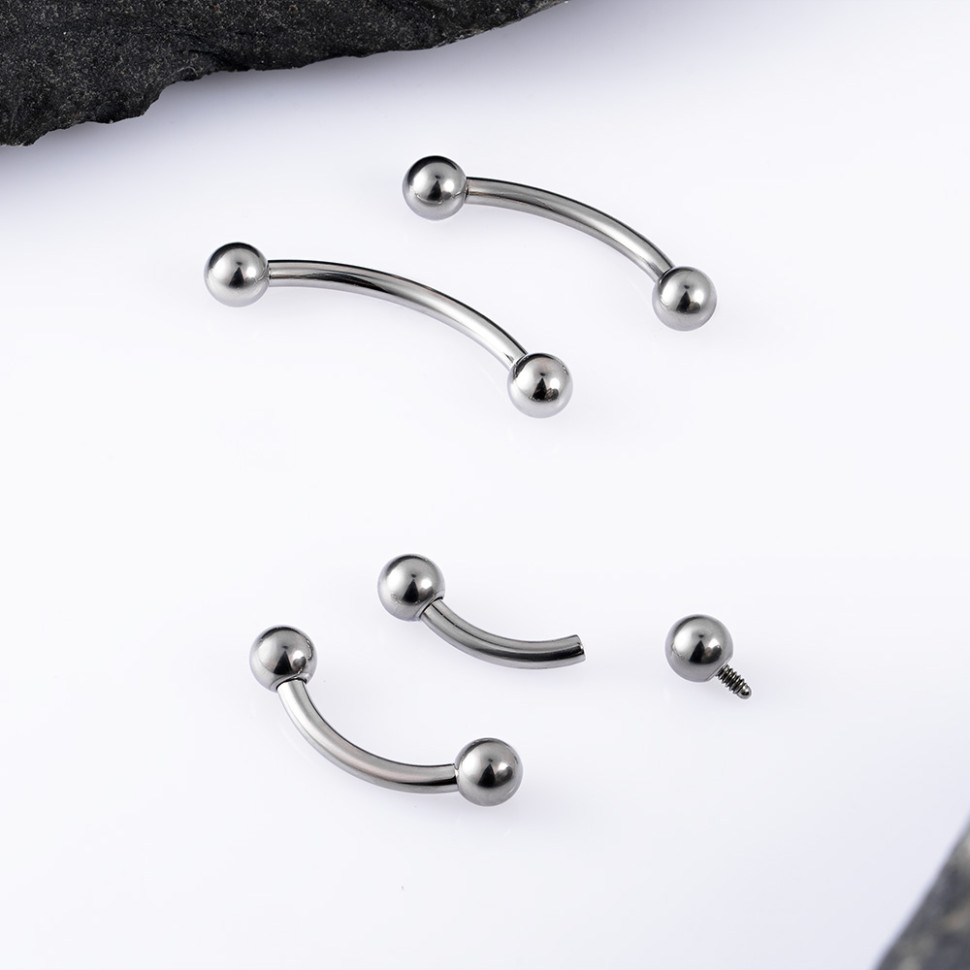 Микробанан для пирсинга 1.2 мм (16 G)