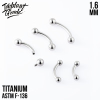Микробанан для пирсинга 1.6 мм (14 G)