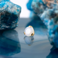 Накрутка Фианит White Opal 1.2 мм