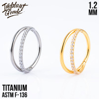 Кольцо-кликер Half Smile 1.2 мм (16 G)