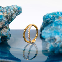 Кольцо-кликер Half Smile 1.2 мм (16 G)