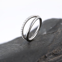 Кольцо-кликер Half Smile 1.2 мм (16 G)