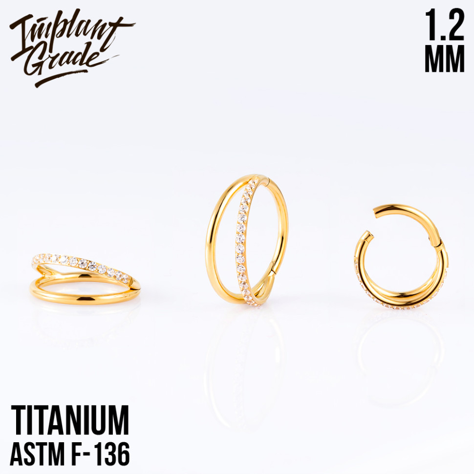 Кольцо-кликер Half Smile 1.2 мм (16 G)