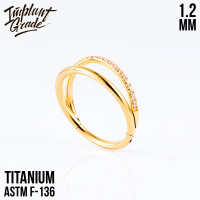 Кольцо-кликер Half Smile 1.2 мм (16 G)