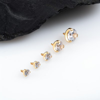 Накрутка Фианит Gold 1.2 мм