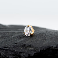 Накрутка Фианит Gold 1.2 мм