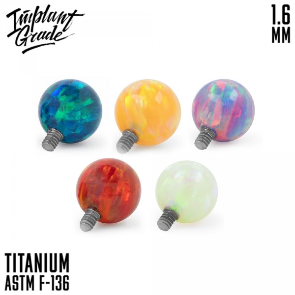 Накрутка шар опал 1.6 мм