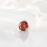 Накрутка Фианит Garnet 1.2 мм