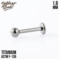 Лабрет для пирсинга 1.6 мм (14 G)