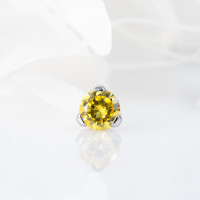 Накрутка Фианит Yellow 1.2 мм