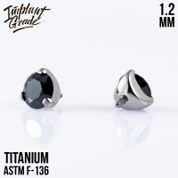 Накрутка Фианит Jet 1.2 мм