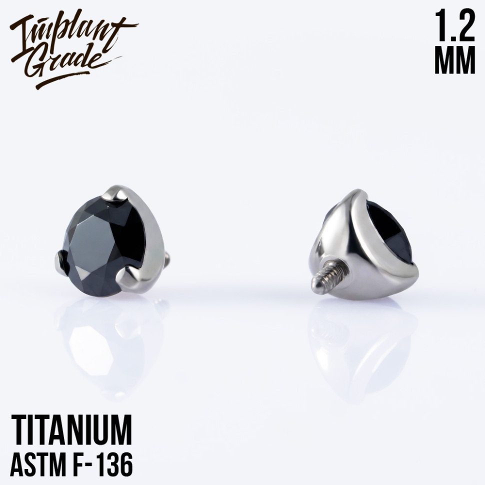 Накрутка Фианит Jet 1.2 мм